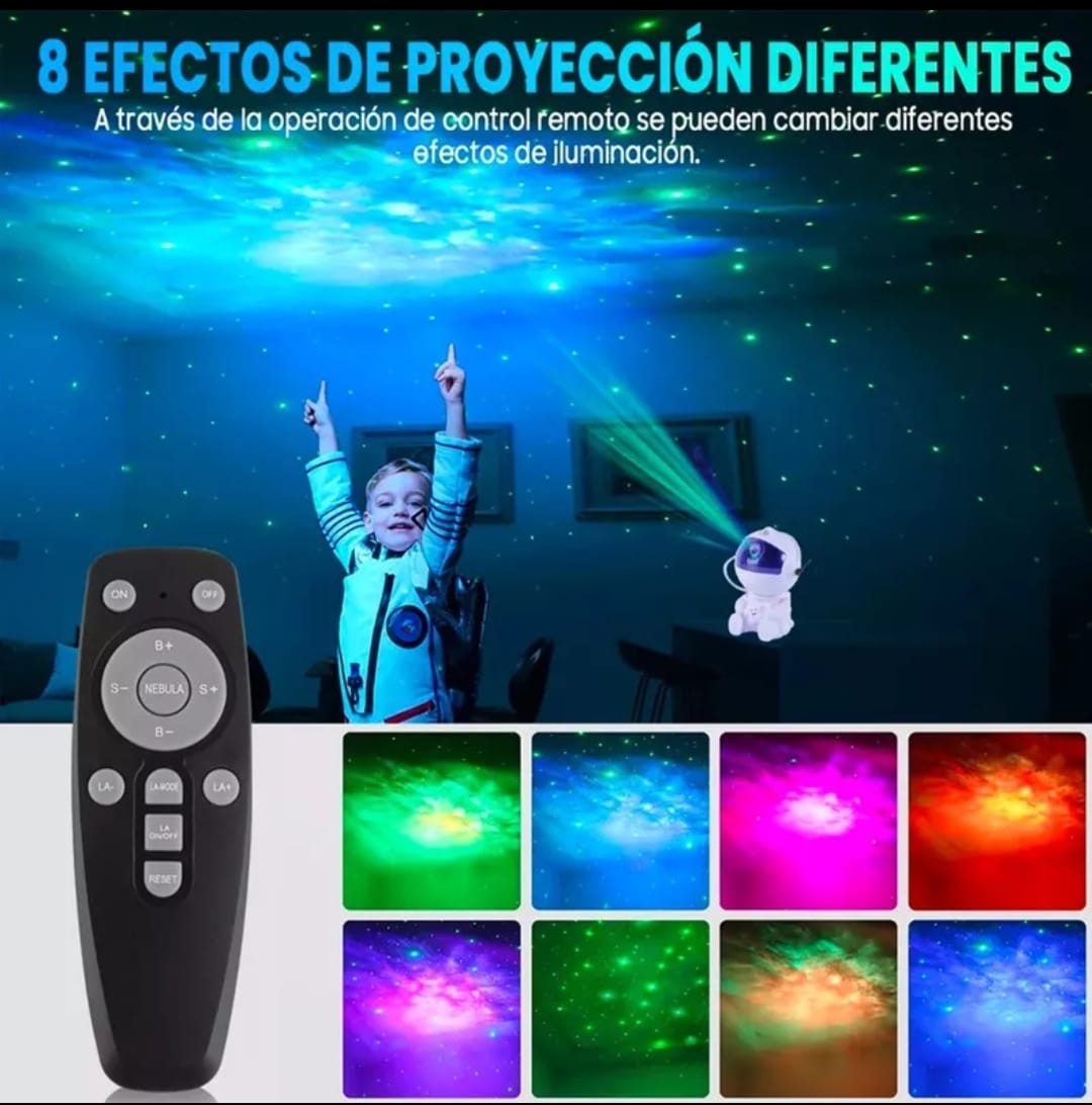 Lampara Proyector Astronauta led + Control Del Brinde - Envio  Gratis 🚚