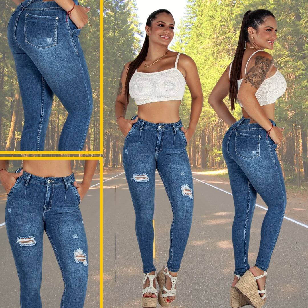 Jeans Dama Poderoso - Envio  Gratis a toda Colombia 🚚